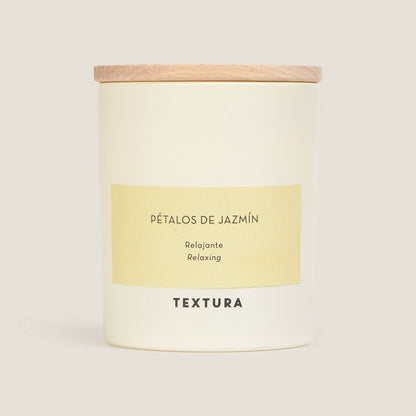 Vela aromática petalos de jazmín